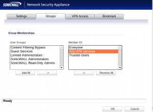 sonicwall ssl vpn client use local account